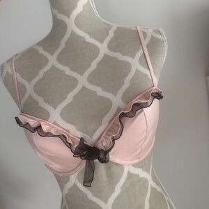 Gorgeous silk baby pink bra